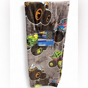 Hot Wheels Monster Trucks Plush Throw Blanket
